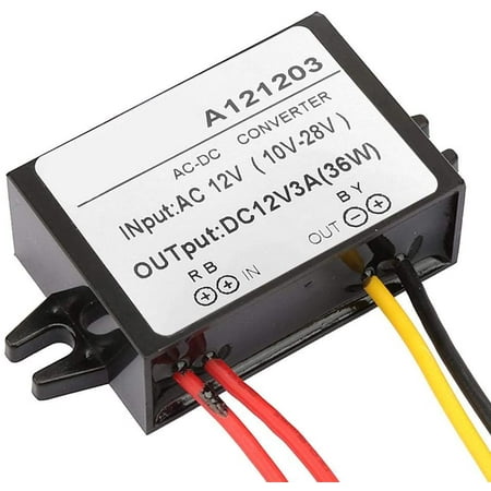 Step Down Voltage Convertor AC 10-28V to DC 12V Buck Voltage Regulator Waterproof Power Module for Car Waterproof Step Down Module 3A
